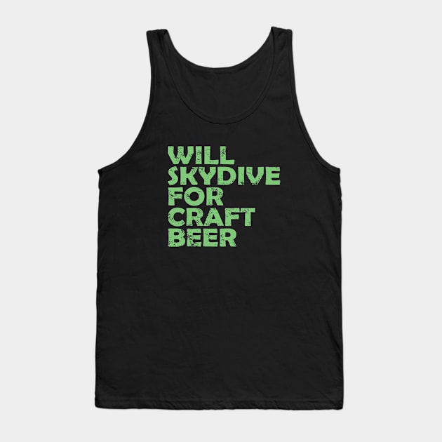 Craft Beer Skydive Tank Top by NineBlack